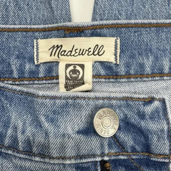 Madewell Jeans The Perfect Vintage Full Length Straight Leg Blue Womens 31 TALL - Picture 7 of 10